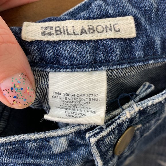 Billabong Seeing Star denim cutoff star shorts 31 - Picture 6 of 8